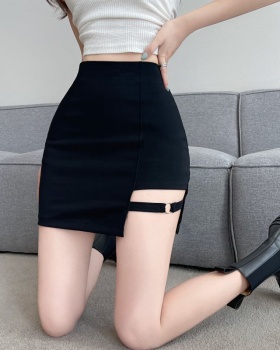 Package hip hollow skirt irregular short skirt for women