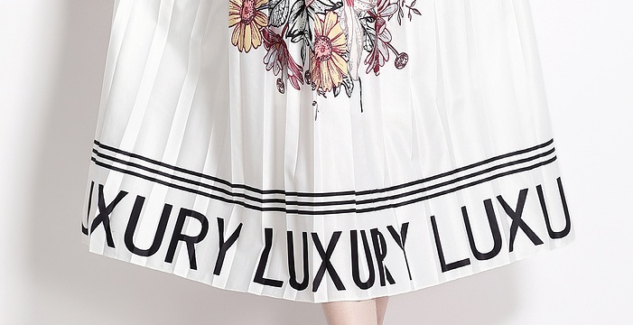 Spring and summer printing skirt fashion shirt a set