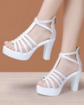 Thick thick crust platform large yard rome sandals for women