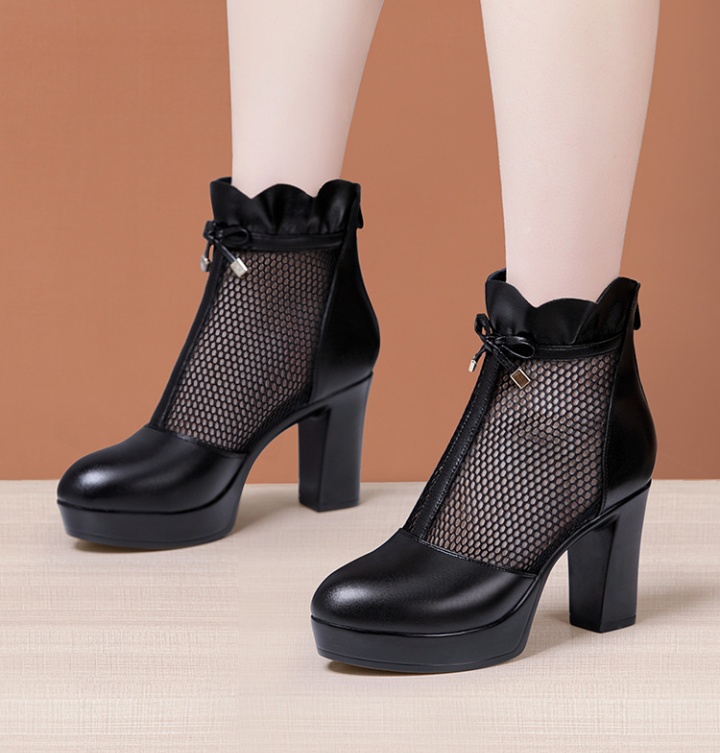 High-heeled martin boots thick crust summer boots for women
