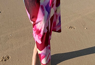 Colorful spicegirl pinched waist dress for women