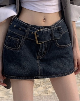 Slim spicegirl jeans short summer belt