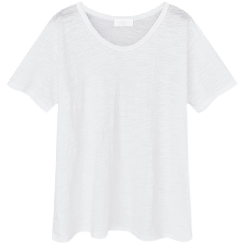 Loose cotton T-shirt summer bottoming shirt for women