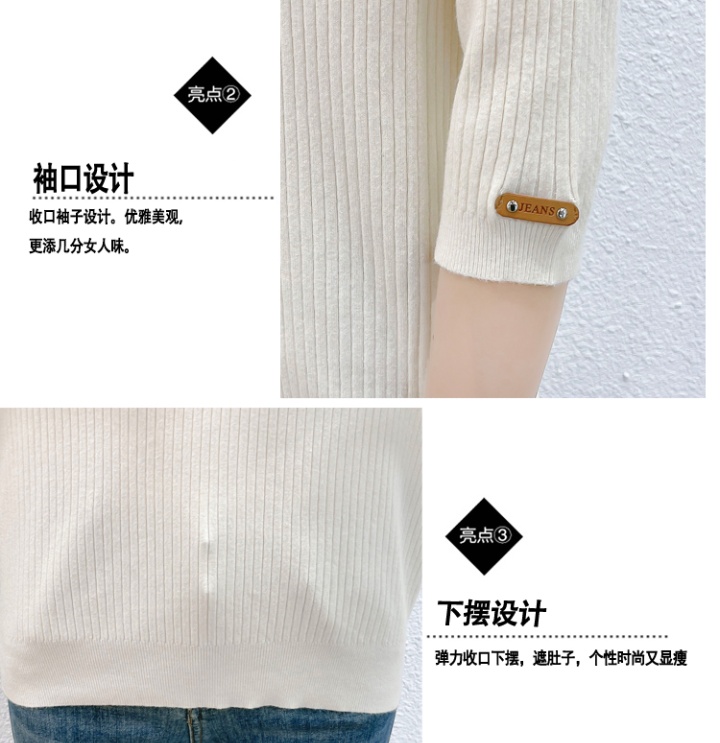 Short sleeve loose spring tops black thin V-neck sweater