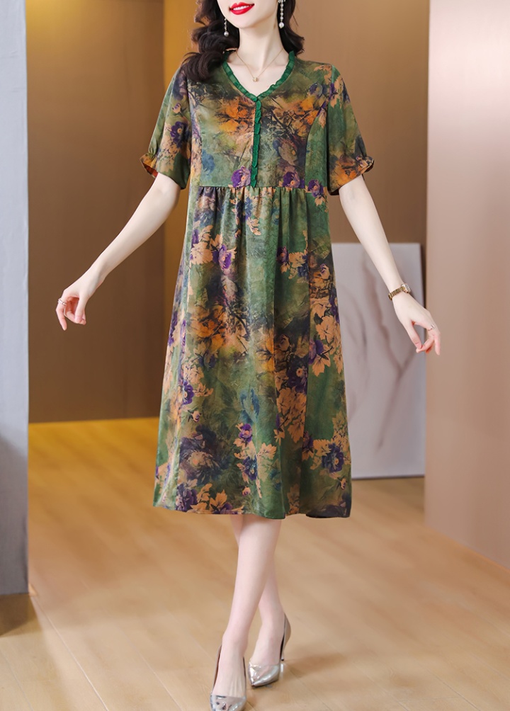 Temperament long dress exceed knee dress for women