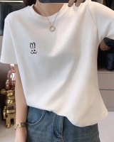 Rabbit short sleeve tops summer T-shirt for women