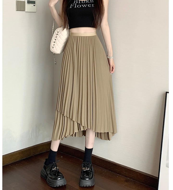Drape big skirt long skirt long irregular skirt for women