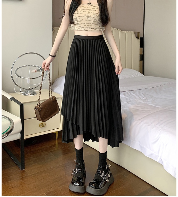 Drape big skirt long skirt long irregular skirt for women