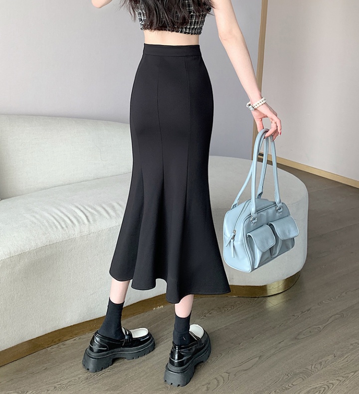 Package hip mermaid skirt black slim long dress for women