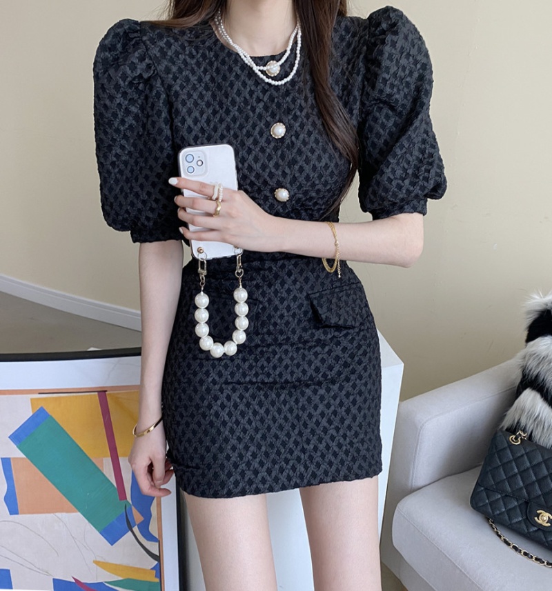 Summer Korean style fashion and elegant skirt 2pcs set