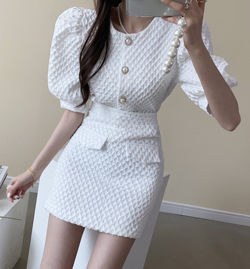 Summer Korean style fashion and elegant skirt 2pcs set
