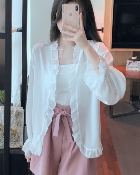 Korean style thin coat Western style chiffon shirt
