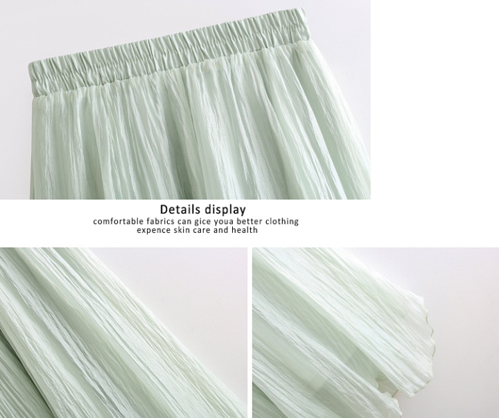 Spring and summer gauze elasticity tender slim irregular skirt