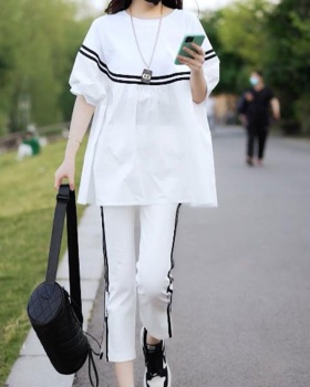 Slim Casual Korean style sportswear 2pcs set for women