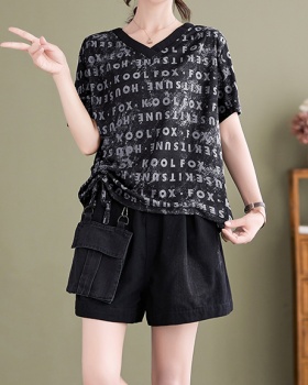 Western style casual pants summer tops 2pcs set for women