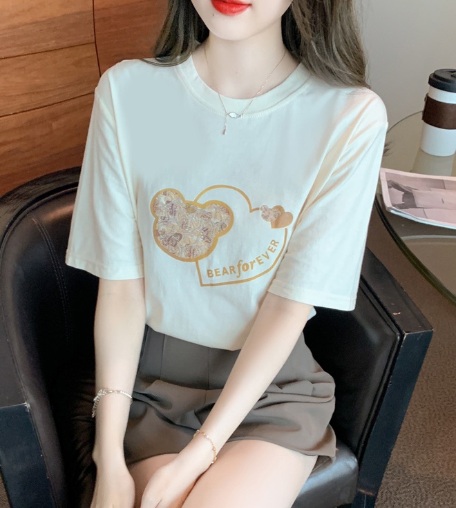 Pullover T-shirt Korean style tops for women