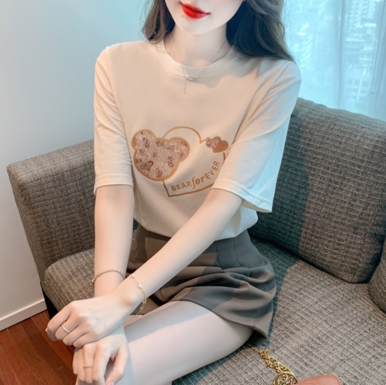 Pullover T-shirt Korean style tops for women