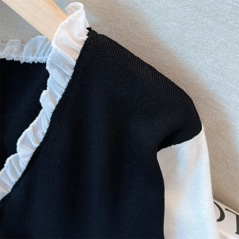Fat slim cardigan V-neck spring sweater for women