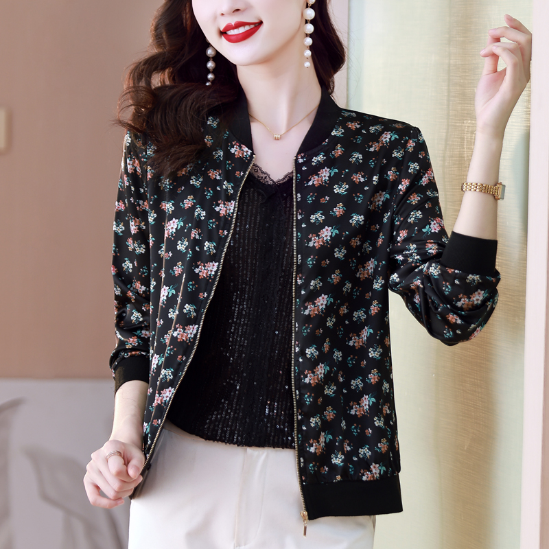 Short spring and summer coat long sleeve thin tops for women