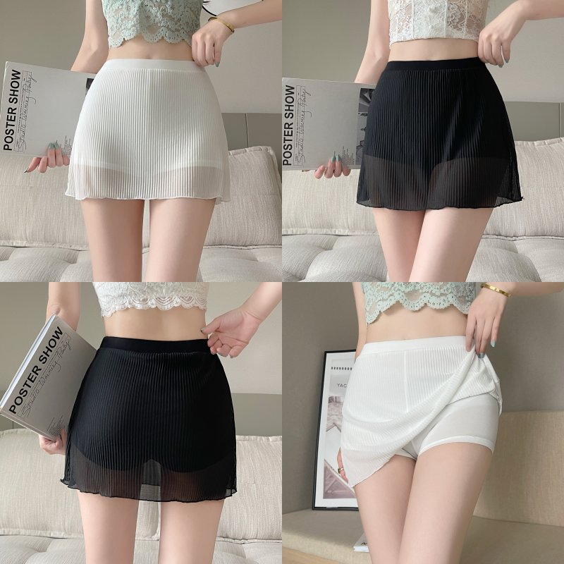 Thin gauze short skirt bottoming summer skirt