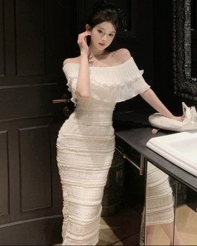 France style temperament beautiful Korean style tender dress