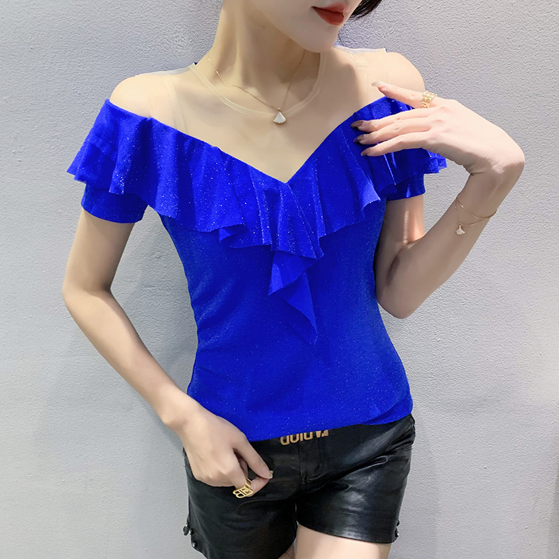 Spring and summer T-shirt sexy small shirt for women