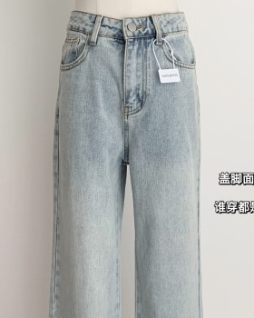 Color washed jeans slim summer pants