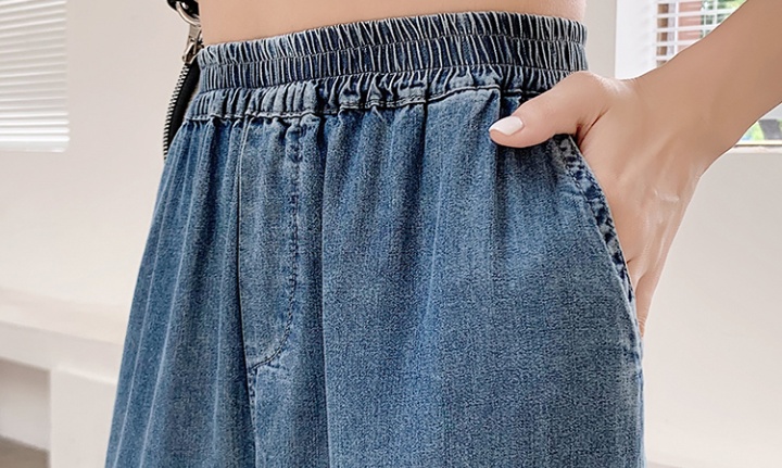 Spring mopping wide leg pants drape soft jeans