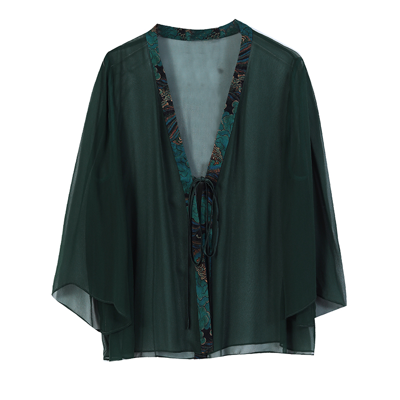 Summer short tops thin Casual shawl for women
