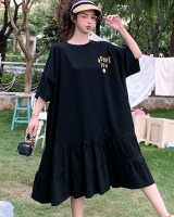 Fat slim long Casual big skirt summer T-shirt for women