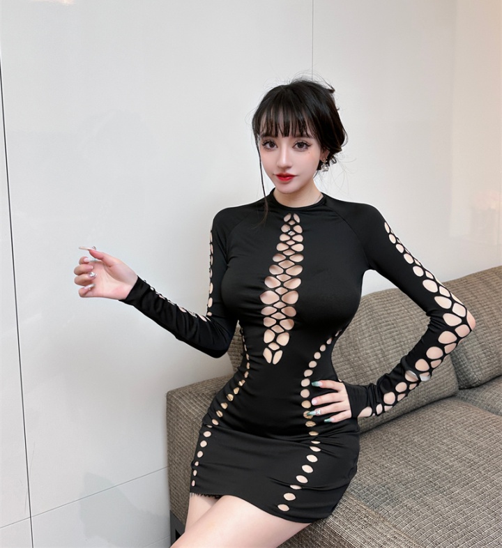 Sexy long sleeve close-fitting dress for women