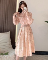 France style fashion pink dress 2pcs set