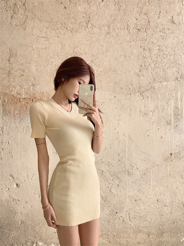 Package hip temperament spring and summer slim dress