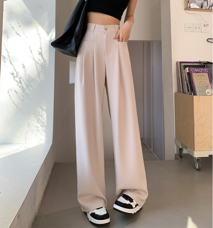 Spring and autumn wide leg pants suit pants for women