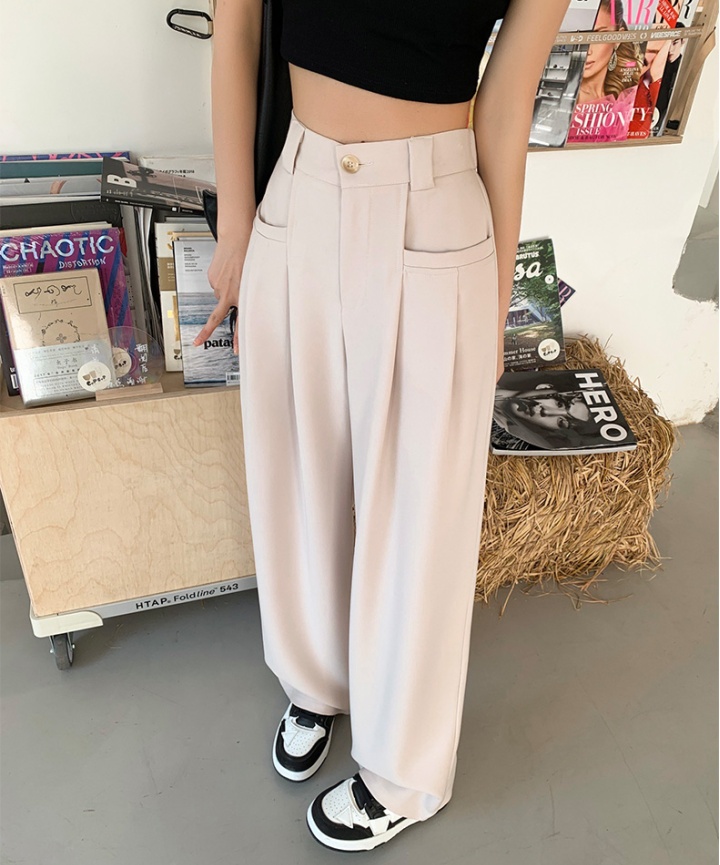 Spring and autumn wide leg pants suit pants for women