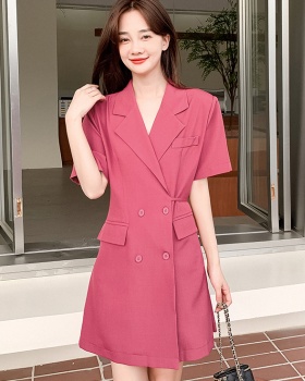 Pinched waist business suit Casual dress for women