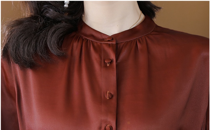 Silk short sleeve spring dress