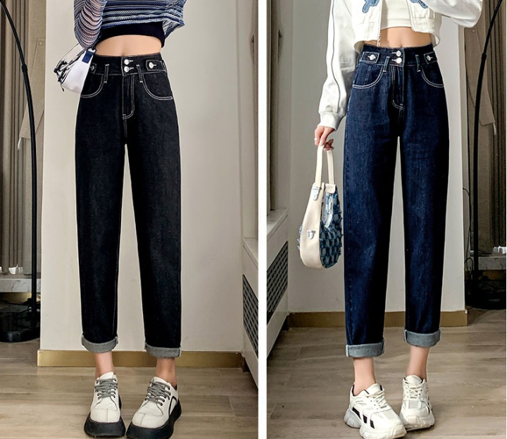 Radish loose jeans harem pants for women