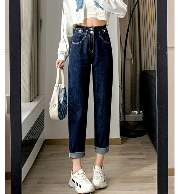 Radish loose jeans harem pants for women