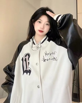 Splice baseball uniforms embroidery coat for women