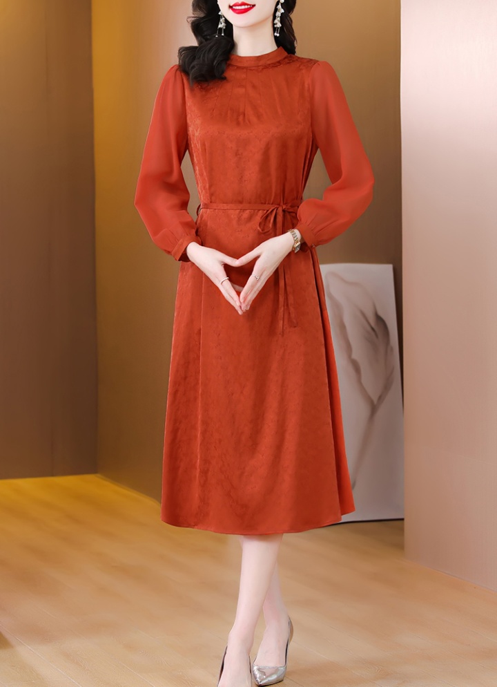 Spring retro middle-aged temperament dress for women