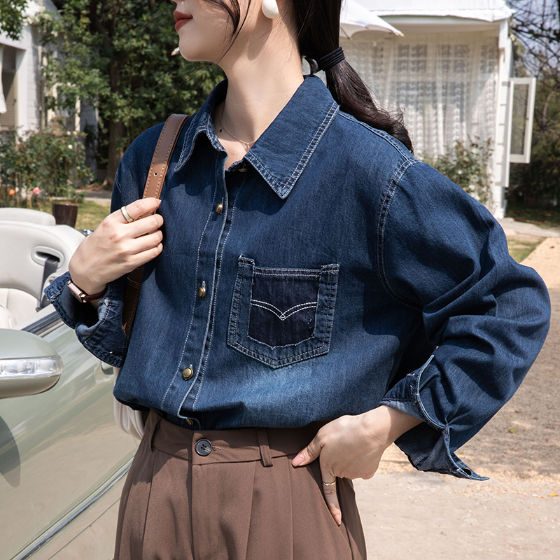 Retro Korean style coat spring tops for women