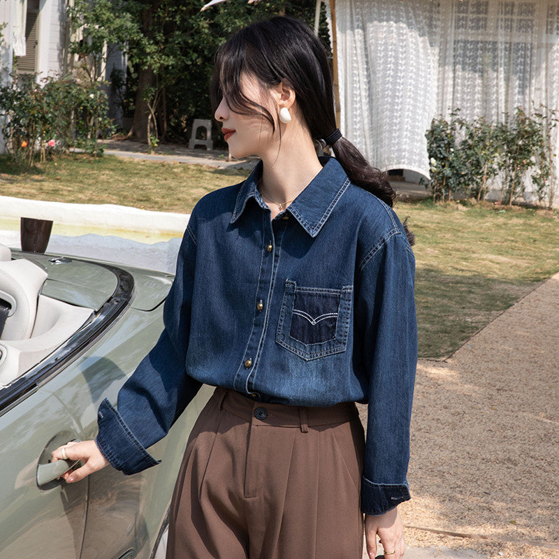 Retro Korean style coat spring tops for women