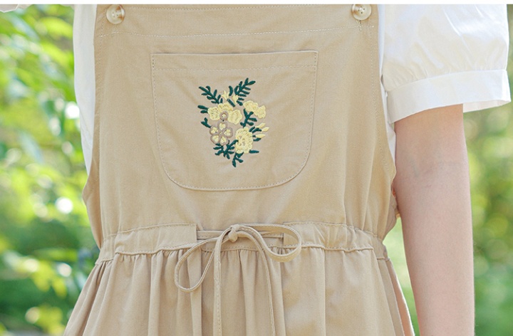 Pure cotton embroidered shirt lady dress a set