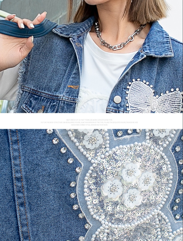 Loose all-match vest beading waistcoat for women