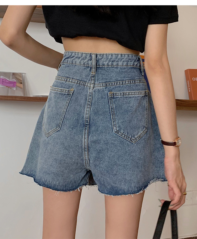 High waist loose culottes fashion shorts for women