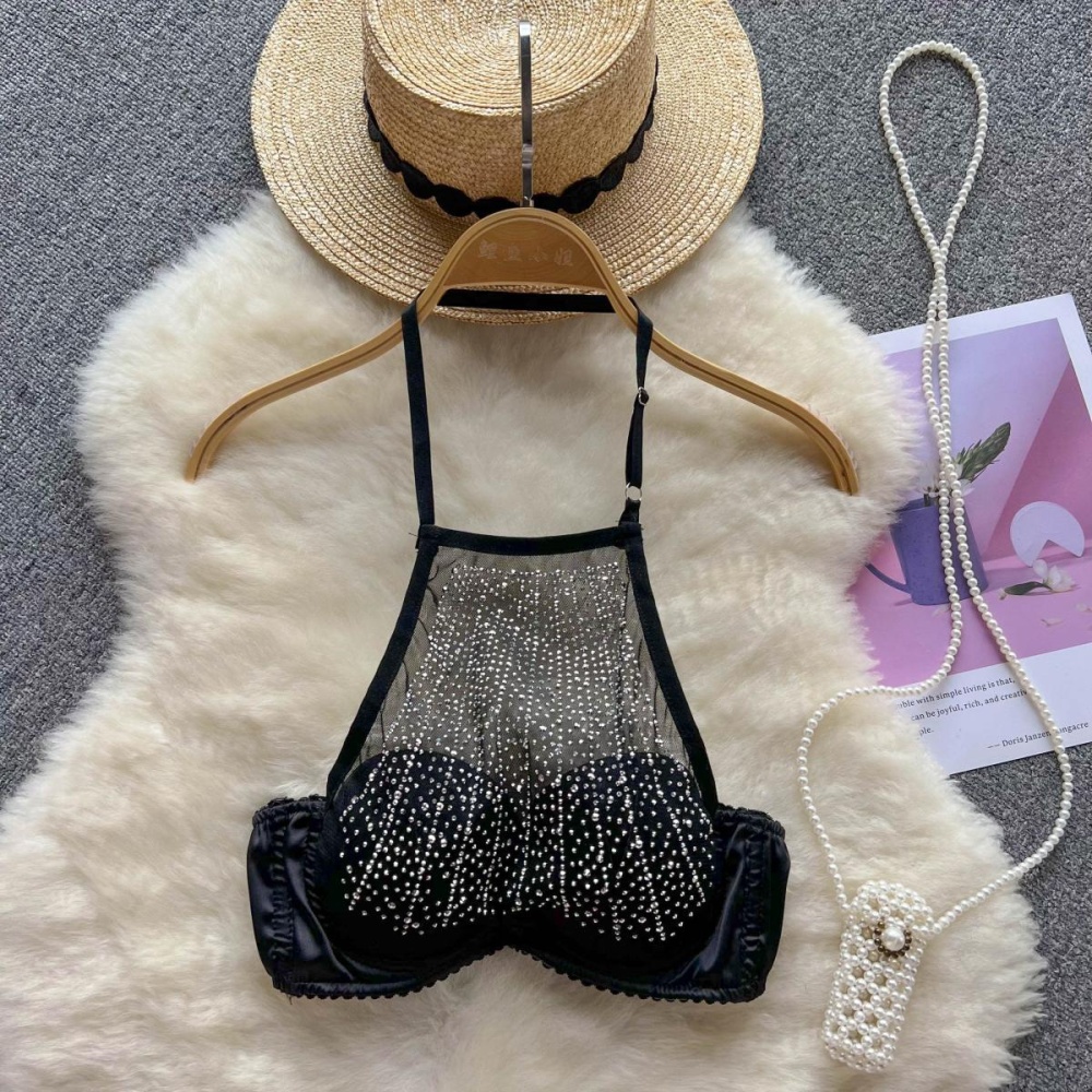 With chest pad short vest sexy summer tops for women