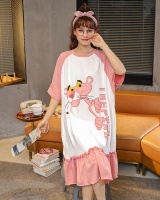 Korean style spring and autumn night dress loose pajamas