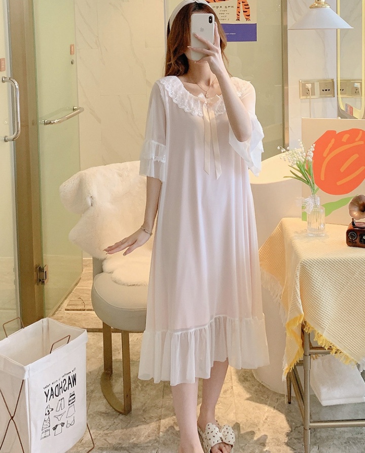 Sweet lace pajamas lady lovely night dress for women