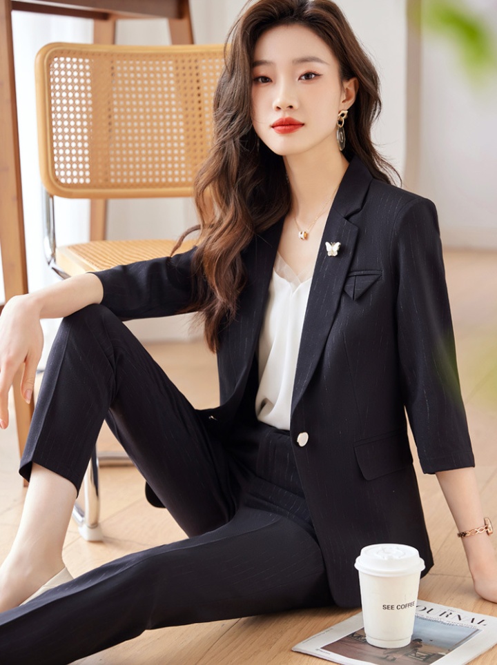 Western style temperament business suit overalls coat for women